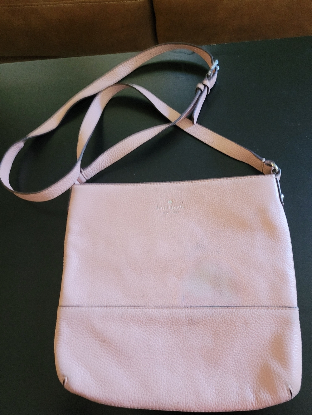 kate spade Pale Pink Pebbled Leather Crossbody